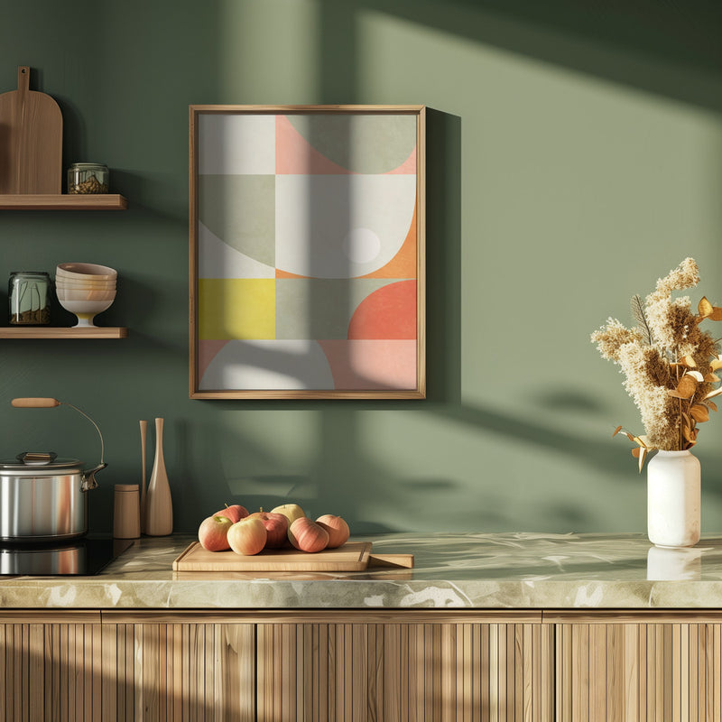 Summer Circles22 1 V - Stretched Canvas, Poster or Fine Art Print I Heart Wall Art