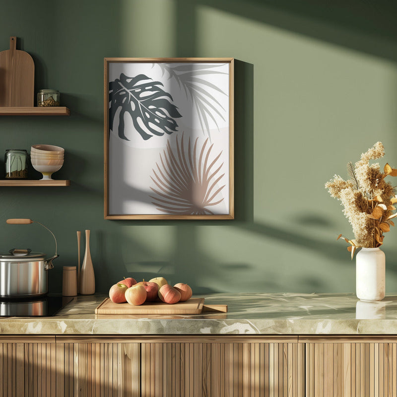 Tropical Leaves No3 - Stretched Canvas, Poster or Fine Art Print I Heart Wall Art