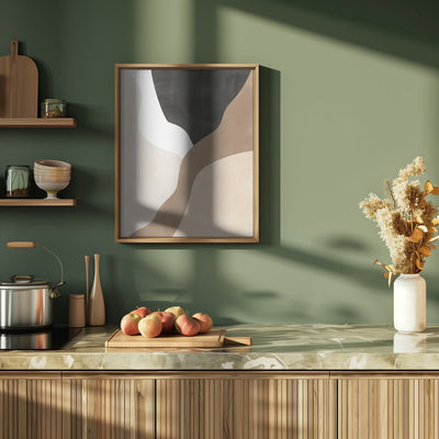 Abstract Beige and Brown Art - Stretched Canvas, Poster or Fine Art Print I Heart Wall Art