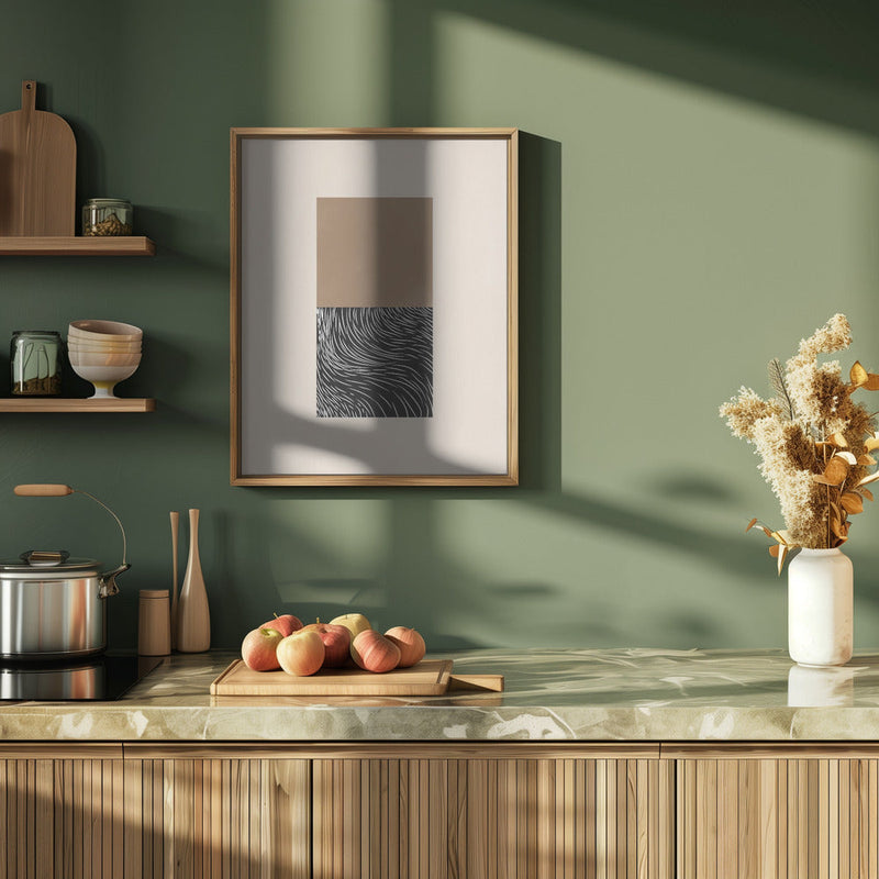 Geometric and Organic Shapes - Stretched Canvas, Poster or Fine Art Print I Heart Wall Art