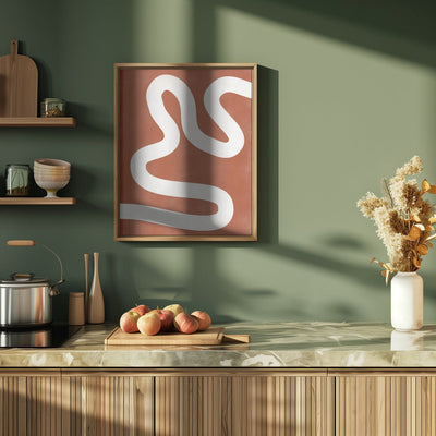 Crimson Pathways - Stretched Canvas, Poster or Fine Art Print I Heart Wall Art