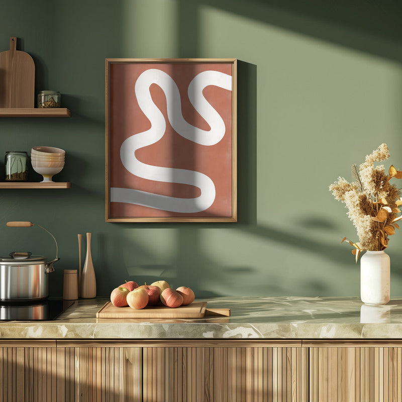 Crimson Pathways - Stretched Canvas, Poster or Fine Art Print I Heart Wall Art