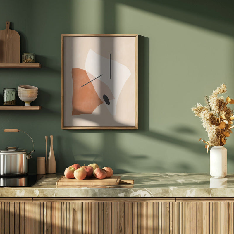 Geometric Shapes In Earthy Tones - Stretched Canvas, Poster or Fine Art Print I Heart Wall Art