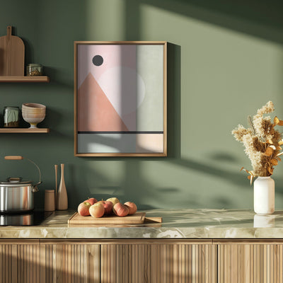 Geometric Shapes In Pastel Tones - Stretched Canvas, Poster or Fine Art Print I Heart Wall Art