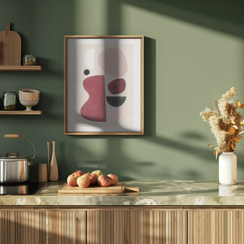 Abstract Geometric Shapes - Stretched Canvas, Poster or Fine Art Print I Heart Wall Art