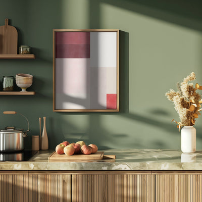 Crimson Hues Harmony - Stretched Canvas, Poster or Fine Art Print I Heart Wall Art