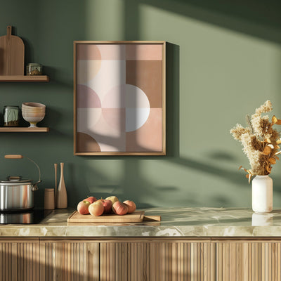 Overlapping Circles And Squares - Stretched Canvas, Poster or Fine Art Print I Heart Wall Art