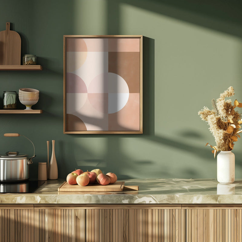 Overlapping Circles And Squares - Stretched Canvas, Poster or Fine Art Print I Heart Wall Art