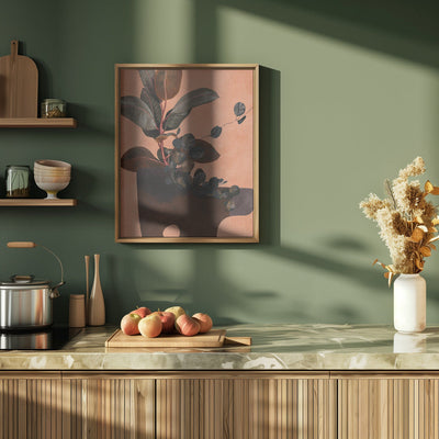 Leaves More 6 Red - Stretched Canvas, Poster or Fine Art Print I Heart Wall Art