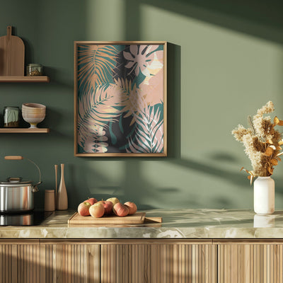 Leaves Summerly - Stretched Canvas, Poster or Fine Art Print I Heart Wall Art