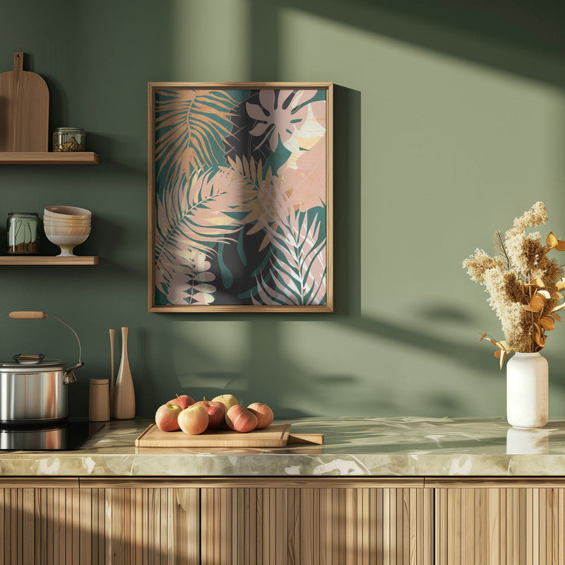 Leaves Summerly - Stretched Canvas, Poster or Fine Art Print I Heart Wall Art