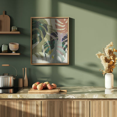 Leaves More 3 Kopie - Stretched Canvas, Poster or Fine Art Print I Heart Wall Art