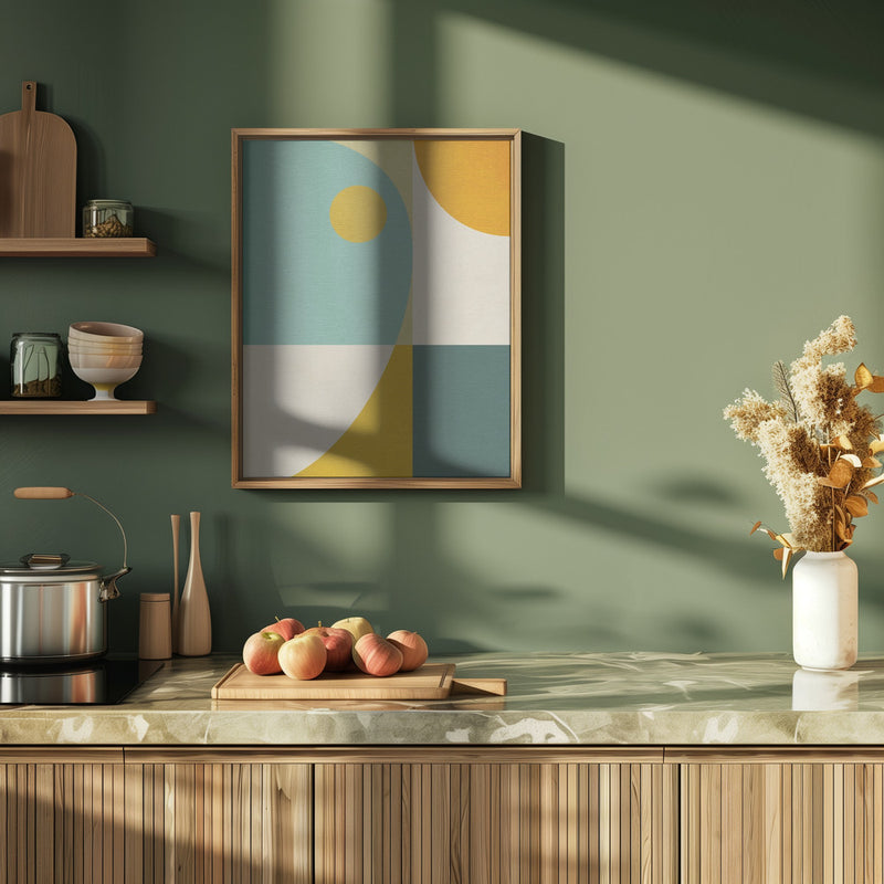 Rainbow Plus Shapes10 - Stretched Canvas, Poster or Fine Art Print I Heart Wall Art