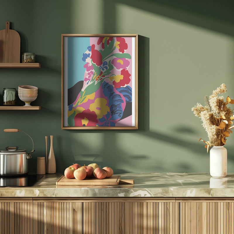 Market Flowers - Stretched Canvas, Poster or Fine Art Print I Heart Wall Art