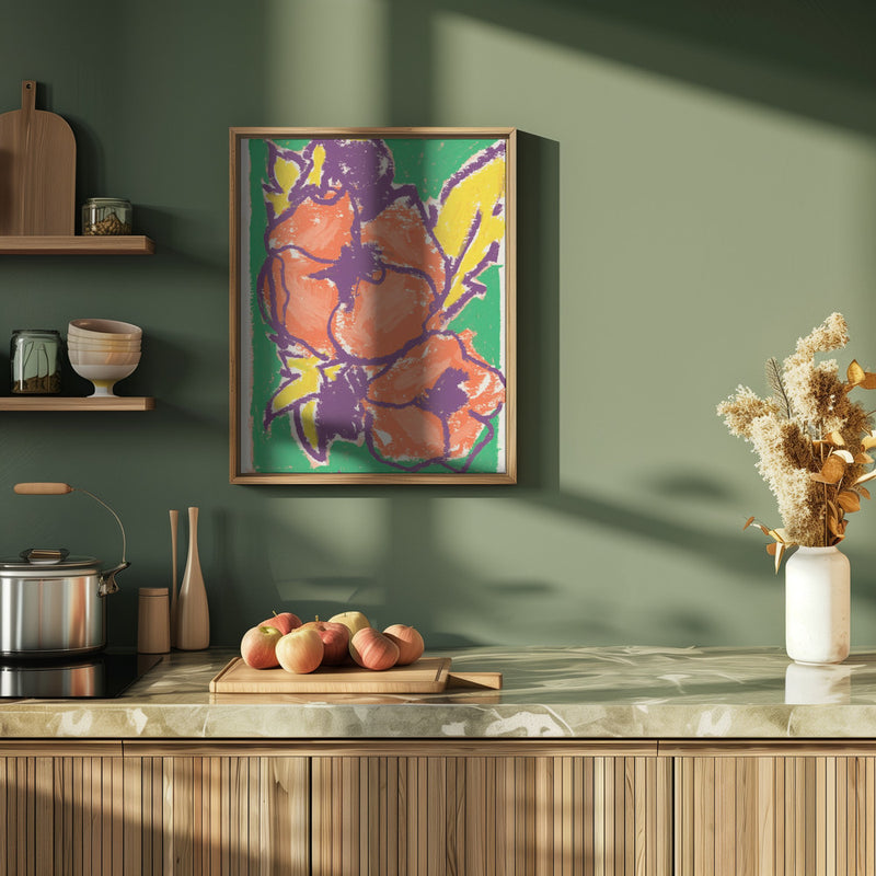 Peonies - Stretched Canvas, Poster or Fine Art Print I Heart Wall Art