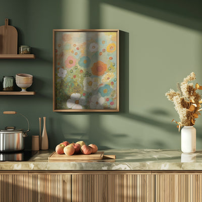 Flower Whirl - Stretched Canvas, Poster or Fine Art Print I Heart Wall Art