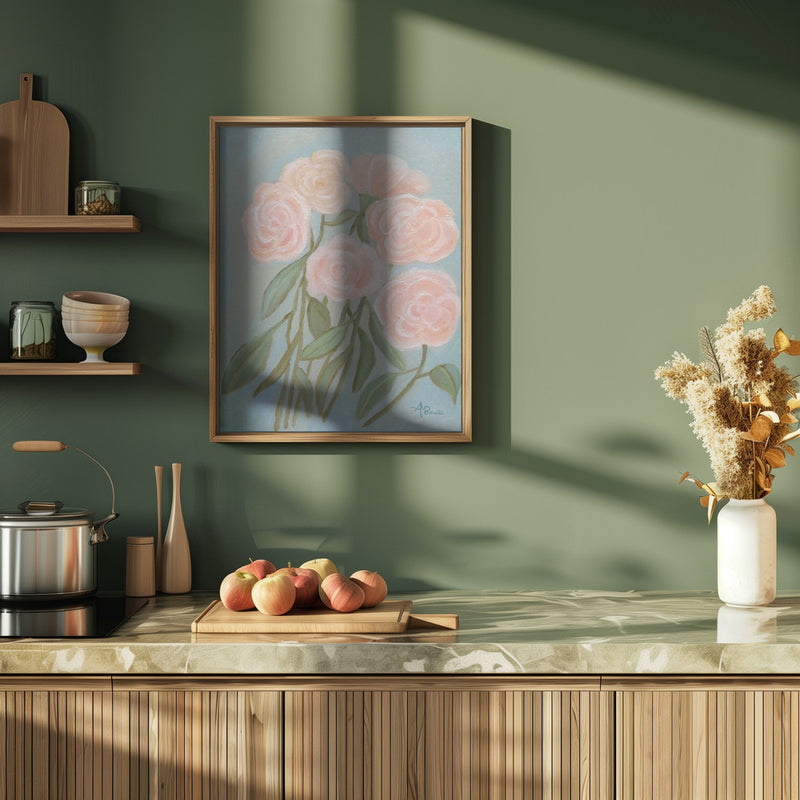 Bunch of Roses - Stretched Canvas, Poster or Fine Art Print I Heart Wall Art