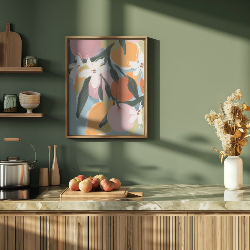 Fruity Summer No 4 - Stretched Canvas, Poster or Fine Art Print I Heart Wall Art