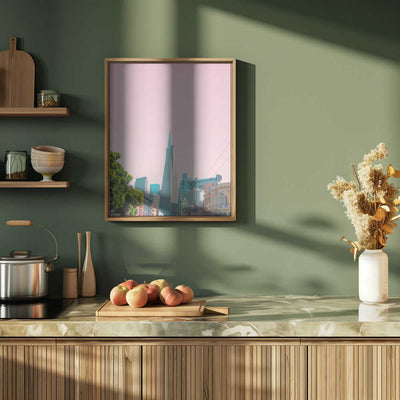 Pyramid in the City - Stretched Canvas, Poster or Fine Art Print I Heart Wall Art