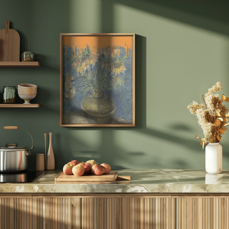 Collage Sunflowers and the splash Van Gogh - Stretched Canvas, Poster or Fine Art Print I Heart Wall Art