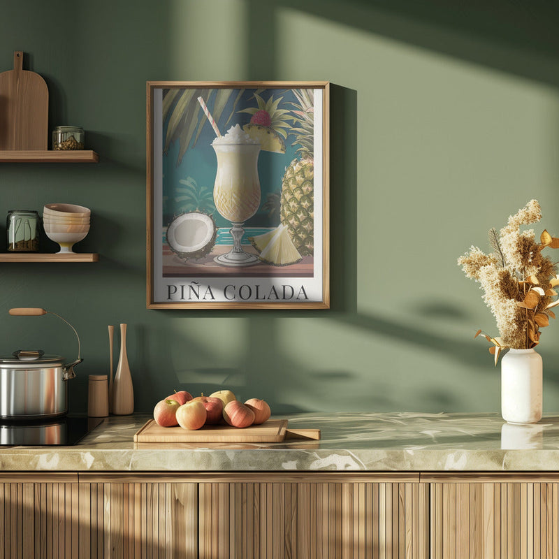 Pina Colada - Stretched Canvas, Poster or Fine Art Print I Heart Wall Art