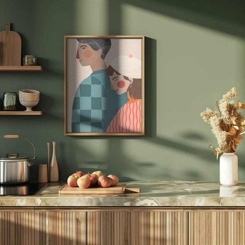 Be My Valentine - Stretched Canvas, Poster or Fine Art Print I Heart Wall Art