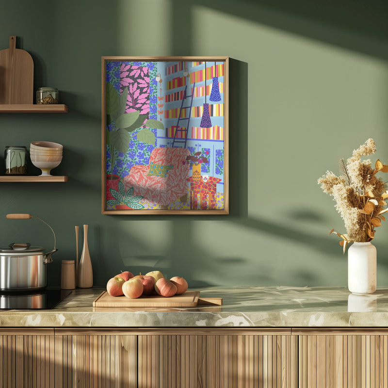 9933x14043 Din 65 My Own Space To  Read.png - Stretched Canvas, Poster or Fine Art Print I Heart Wall Art