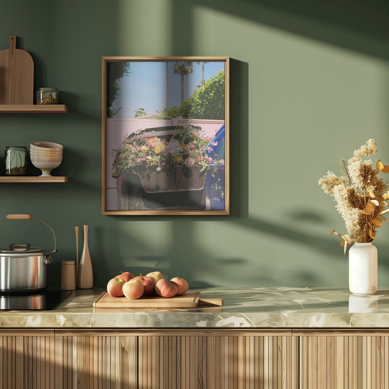 Palm Springs Curb - Stretched Canvas, Poster or Fine Art Print I Heart Wall Art