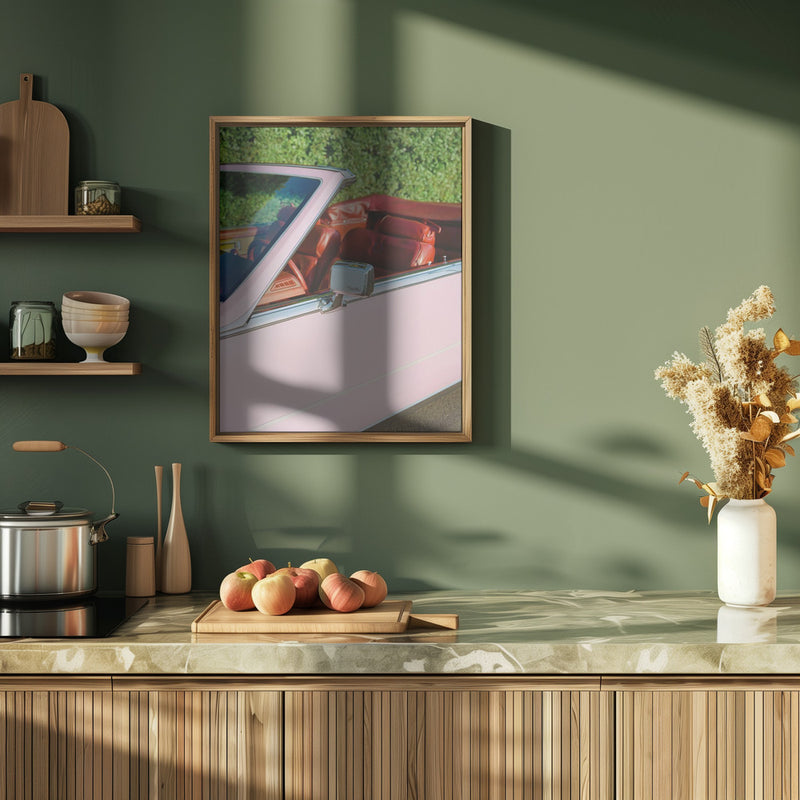 Pink Cadillac - Stretched Canvas, Poster or Fine Art Print I Heart Wall Art