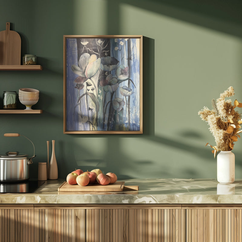 Blue mood - Stretched Canvas, Poster or Fine Art Print I Heart Wall Art