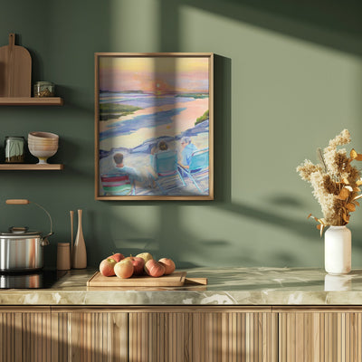 Beach People - Stretched Canvas, Poster or Fine Art Print I Heart Wall Art