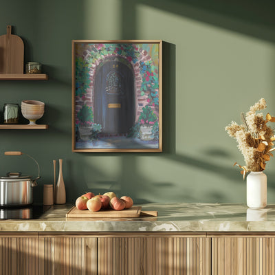 Black Door - Stretched Canvas, Poster or Fine Art Print I Heart Wall Art