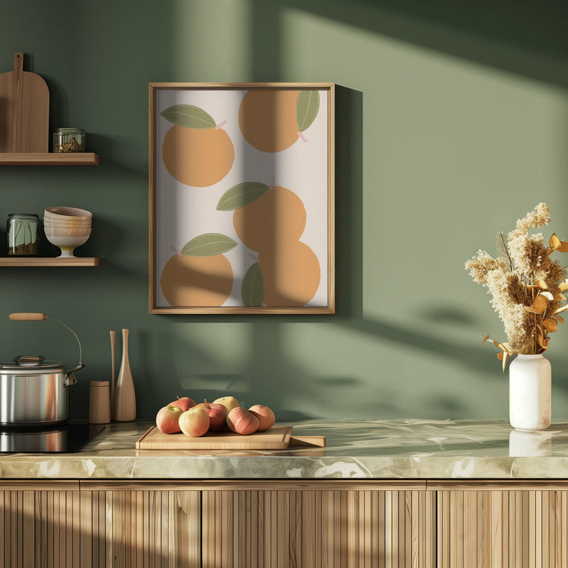 Oranges - Stretched Canvas, Poster or Fine Art Print I Heart Wall Art