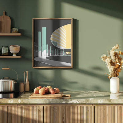 Miami Fontainbleu Entrance - Stretched Canvas, Poster or Fine Art Print I Heart Wall Art