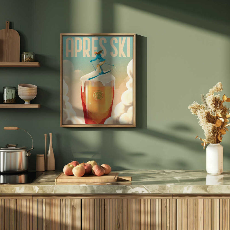 Apres Ski - Stretched Canvas, Poster or Fine Art Print