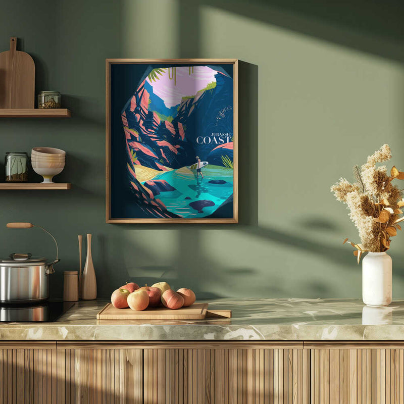 Jurassic Coast - Stretched Canvas, Poster or Fine Art Print