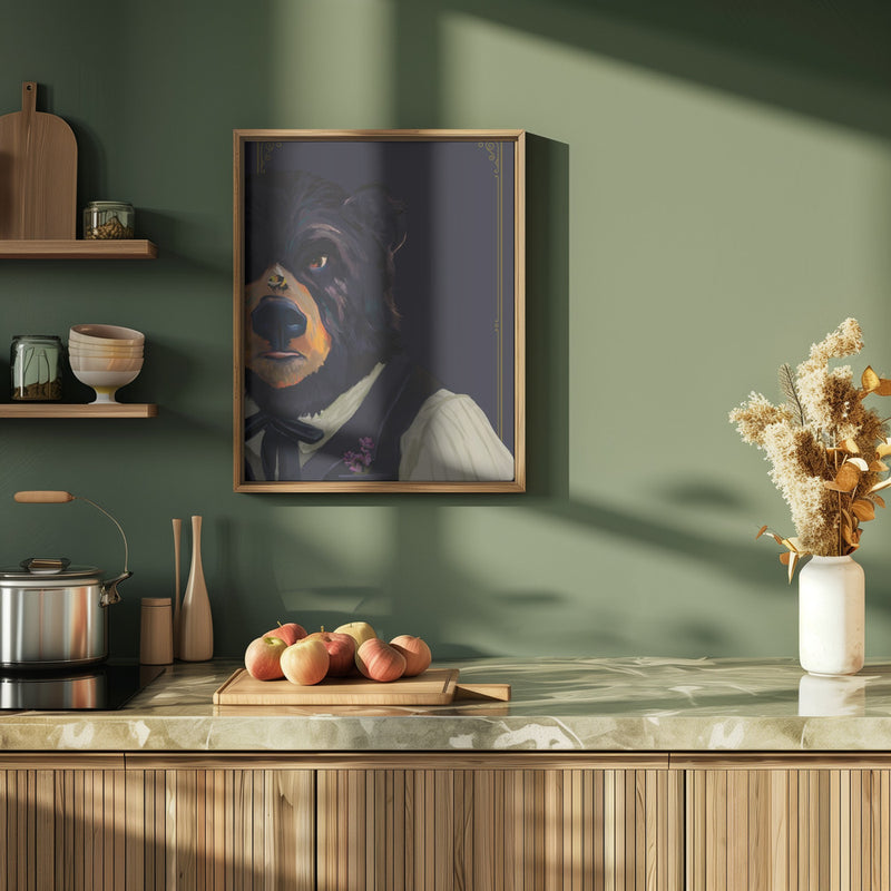 Bear - Stretched Canvas, Poster or Fine Art Print I Heart Wall Art