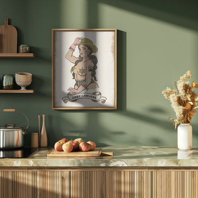 Lady Lawless - Stretched Canvas, Poster or Fine Art Print I Heart Wall Art