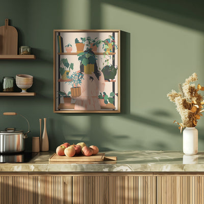 Potted Oasis - Stretched Canvas, Poster or Fine Art Print I Heart Wall Art