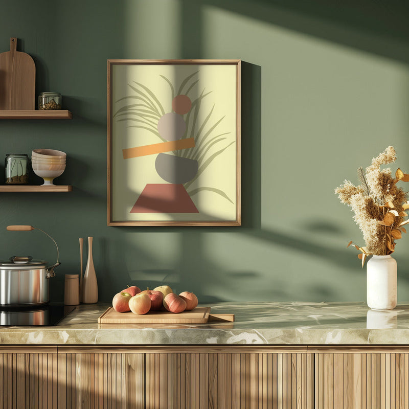 Abstract Botanical Delight - Stretched Canvas, Poster or Fine Art Print I Heart Wall Art