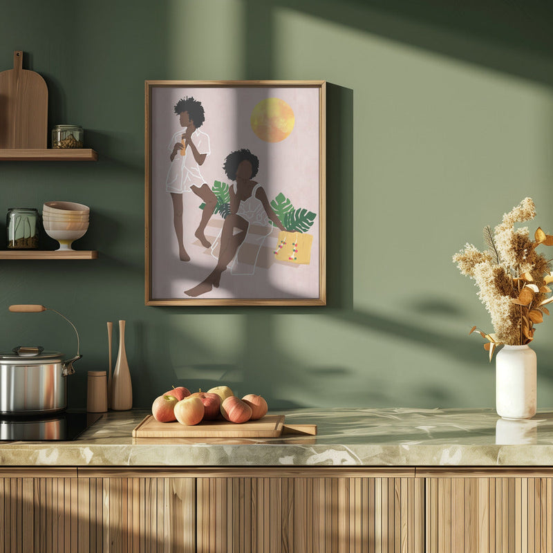 Sunlit Queens - Stretched Canvas, Poster or Fine Art Print I Heart Wall Art