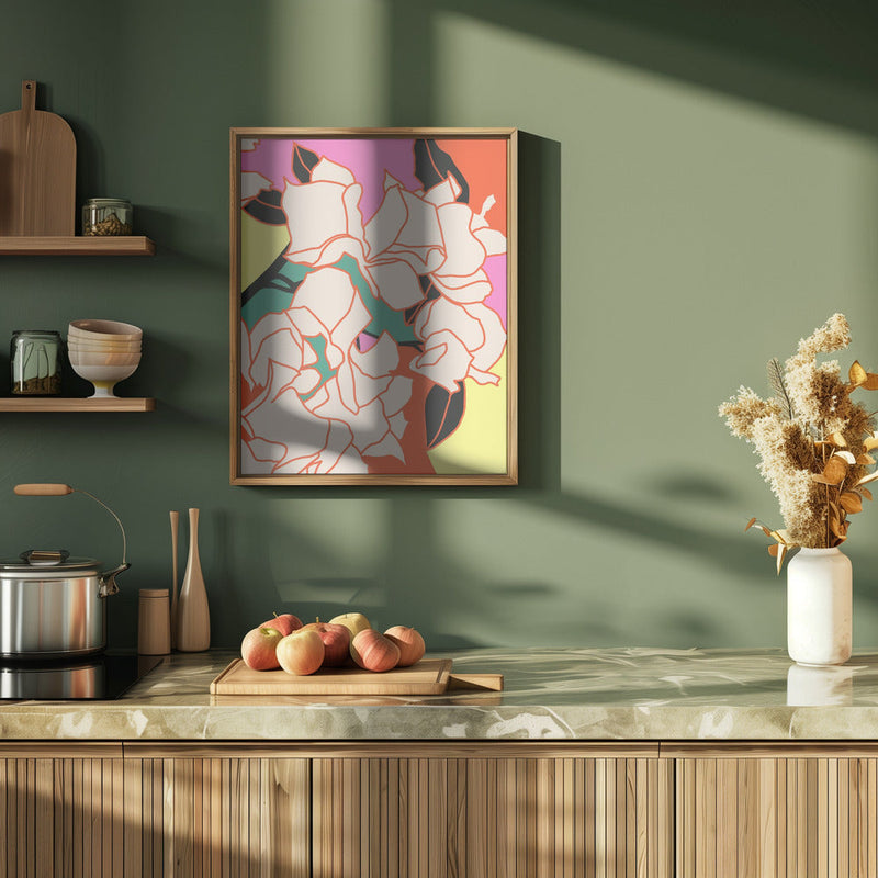 Pink Bougainvillea Essence - Stretched Canvas, Poster or Fine Art Print I Heart Wall Art