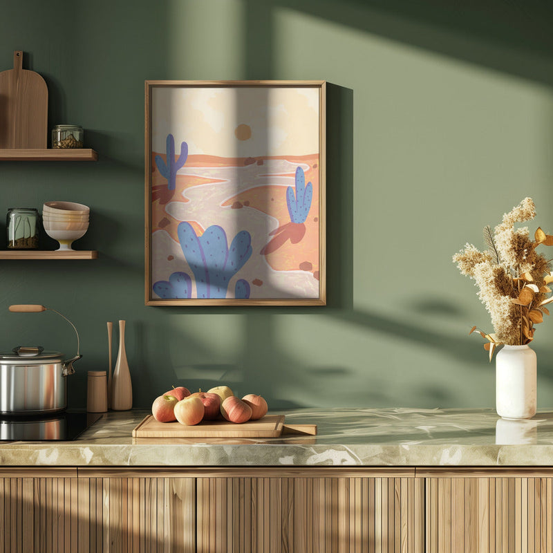 Path Through the Painted Desert - Stretched Canvas, Poster or Fine Art Print I Heart Wall Art