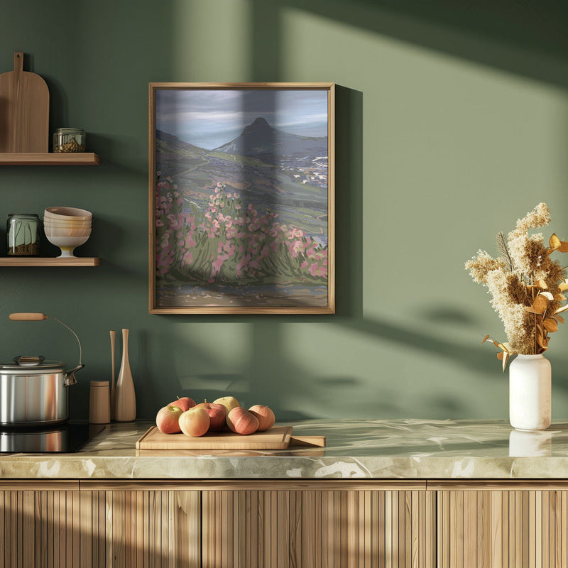 Petals and Peaks, Cape Town, South Africa, 2024 - Stretched Canvas, Poster or Fine Art Print I Heart Wall Art