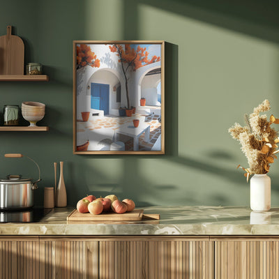 Terracotta Dreams In Greece - Stretched Canvas, Poster or Fine Art Print I Heart Wall Art