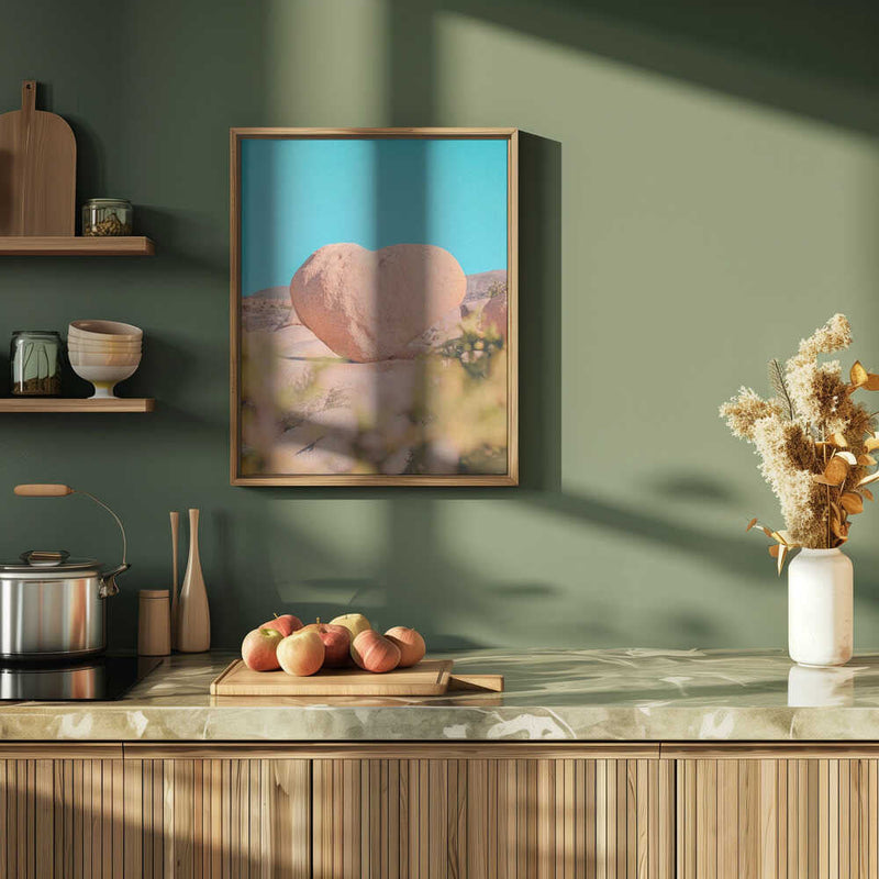 Heart Rock in Joshua Tree National Park, California - Stretched Canvas, Poster or Fine Art Print I Heart Wall Art