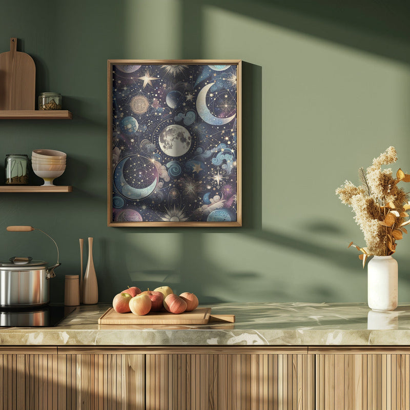 Lunar Magic - Stretched Canvas, Poster or Fine Art Print I Heart Wall Art
