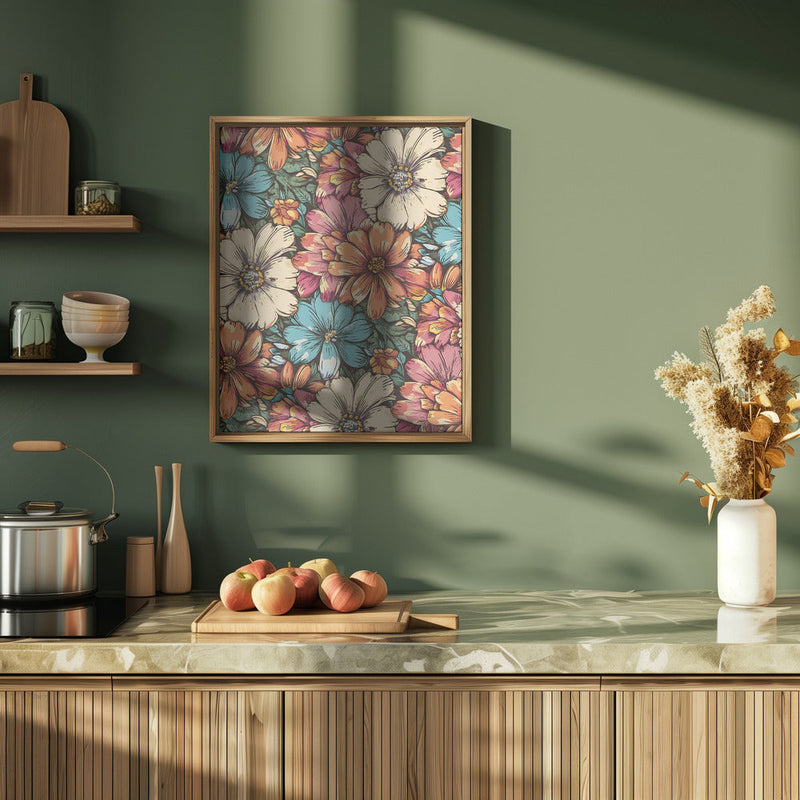 Flower Power - Stretched Canvas, Poster or Fine Art Print I Heart Wall Art