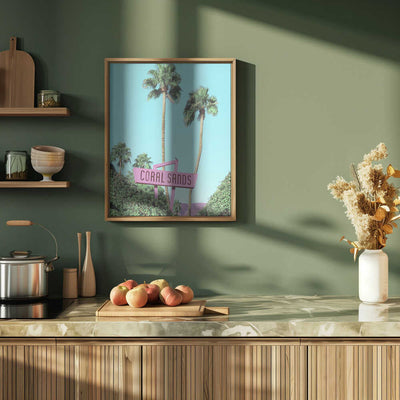 Retro Paradise Vibes - Stretched Canvas, Poster or Fine Art Print I Heart Wall Art