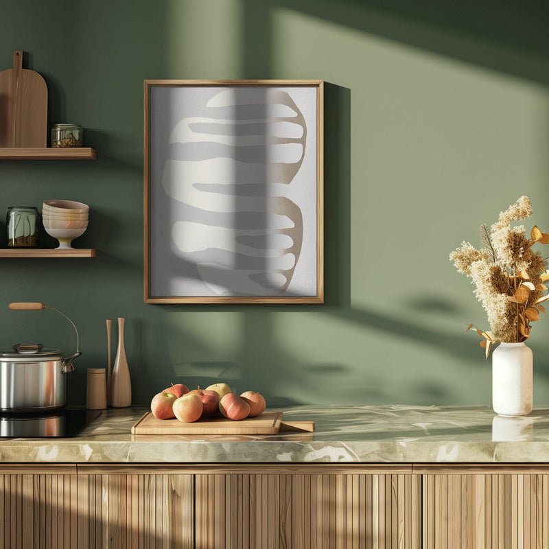 Organic Shapes and Neutral Tones - Stretched Canvas, Poster or Fine Art Print I Heart Wall Art